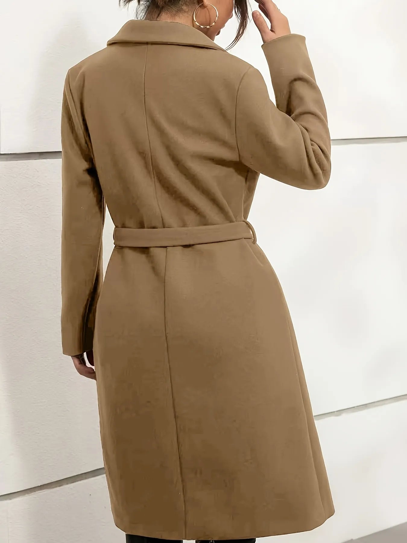 Double-Breasted Wool-Blend Coat