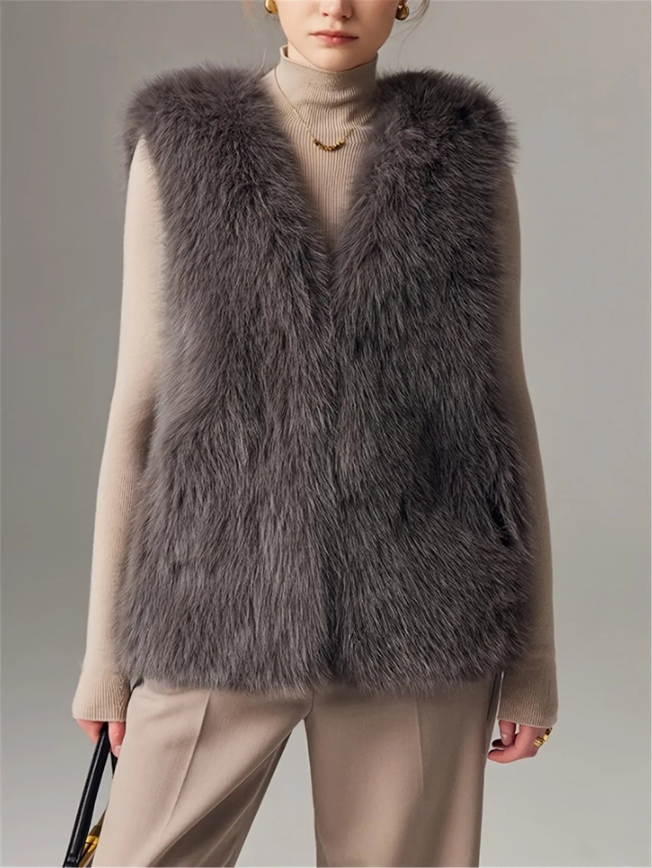 Faux Fur Sleeveless Gilet