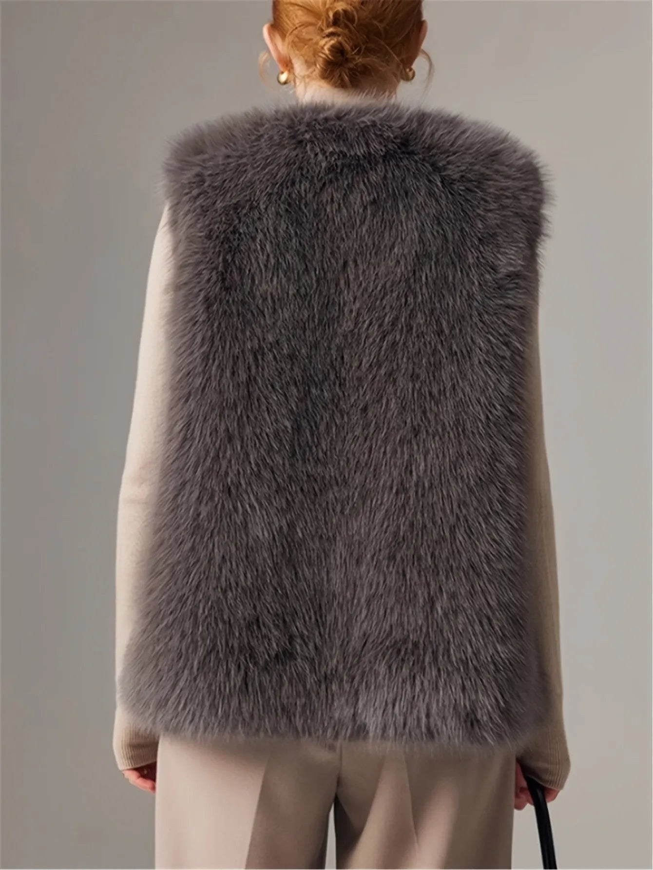 Faux Fur Sleeveless Gilet
