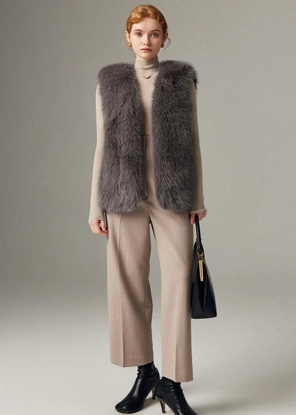 Faux Fur Sleeveless Gilet