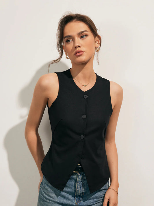 Tailored Buttoned Waistcoat