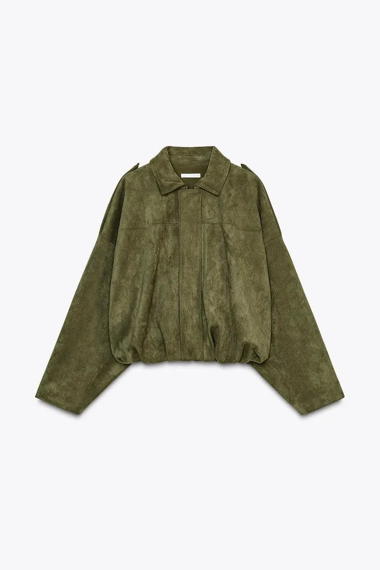 Heritage Suede Effect Jacket