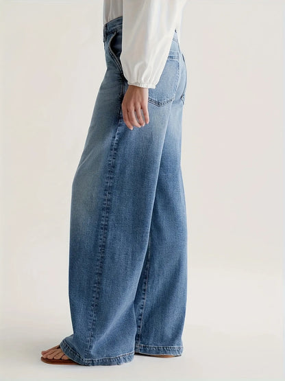 Classic High-Rise Wide-Leg Jeans