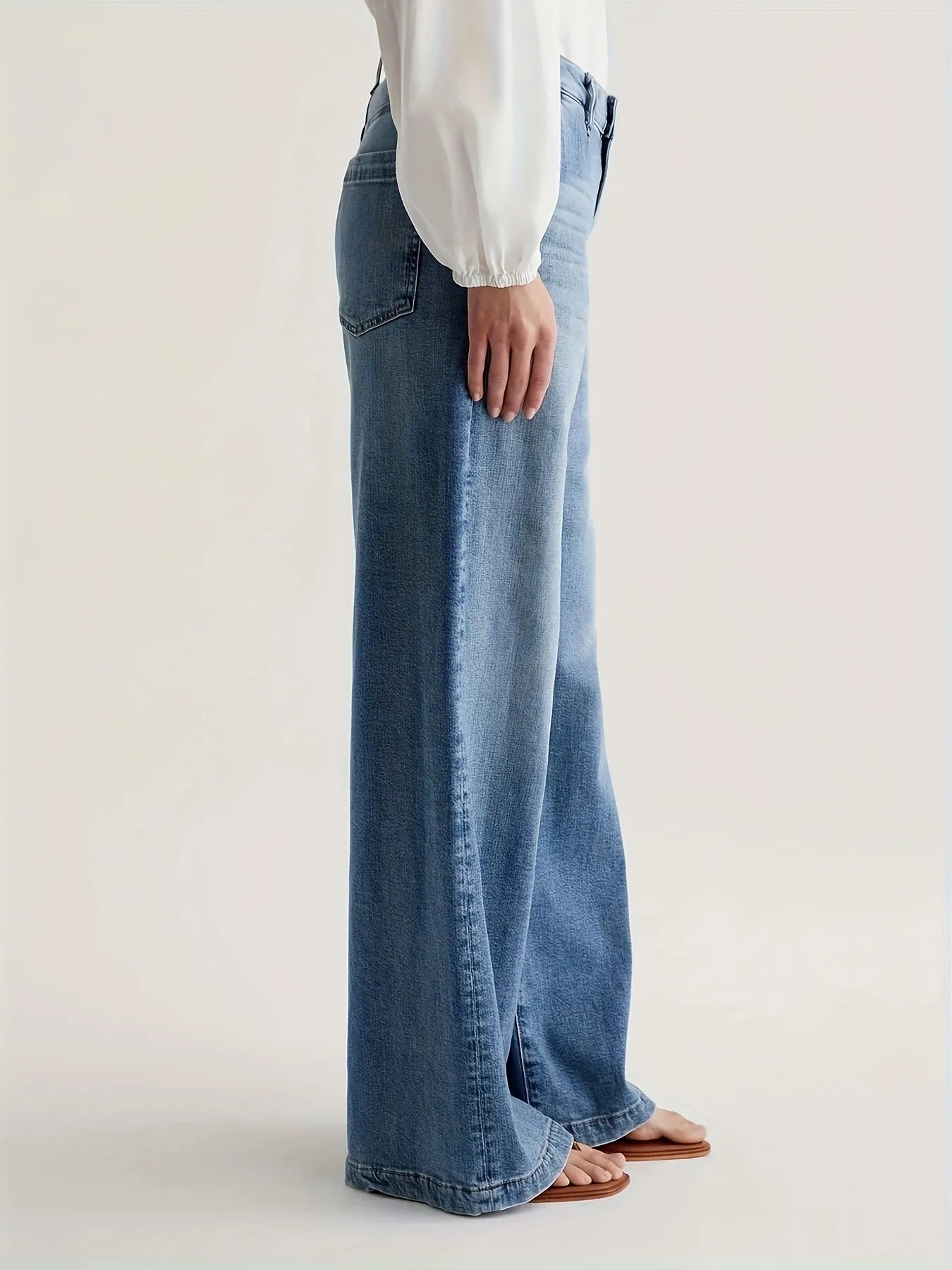Classic High-Rise Wide-Leg Jeans