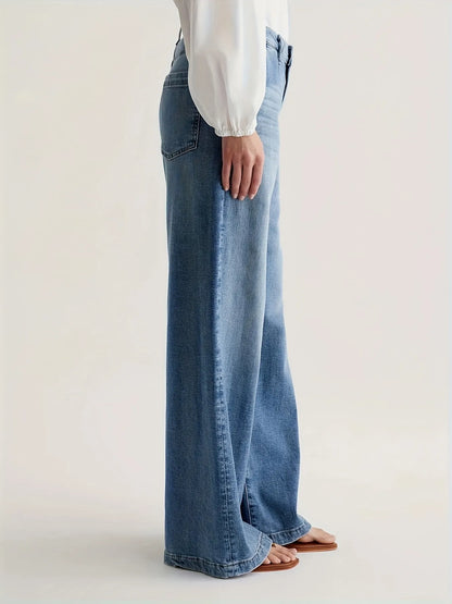 Classic High-Rise Wide-Leg Jeans