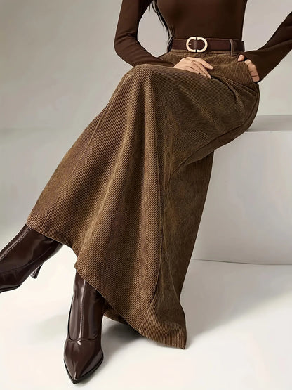 Corduroy Maxi Skirt