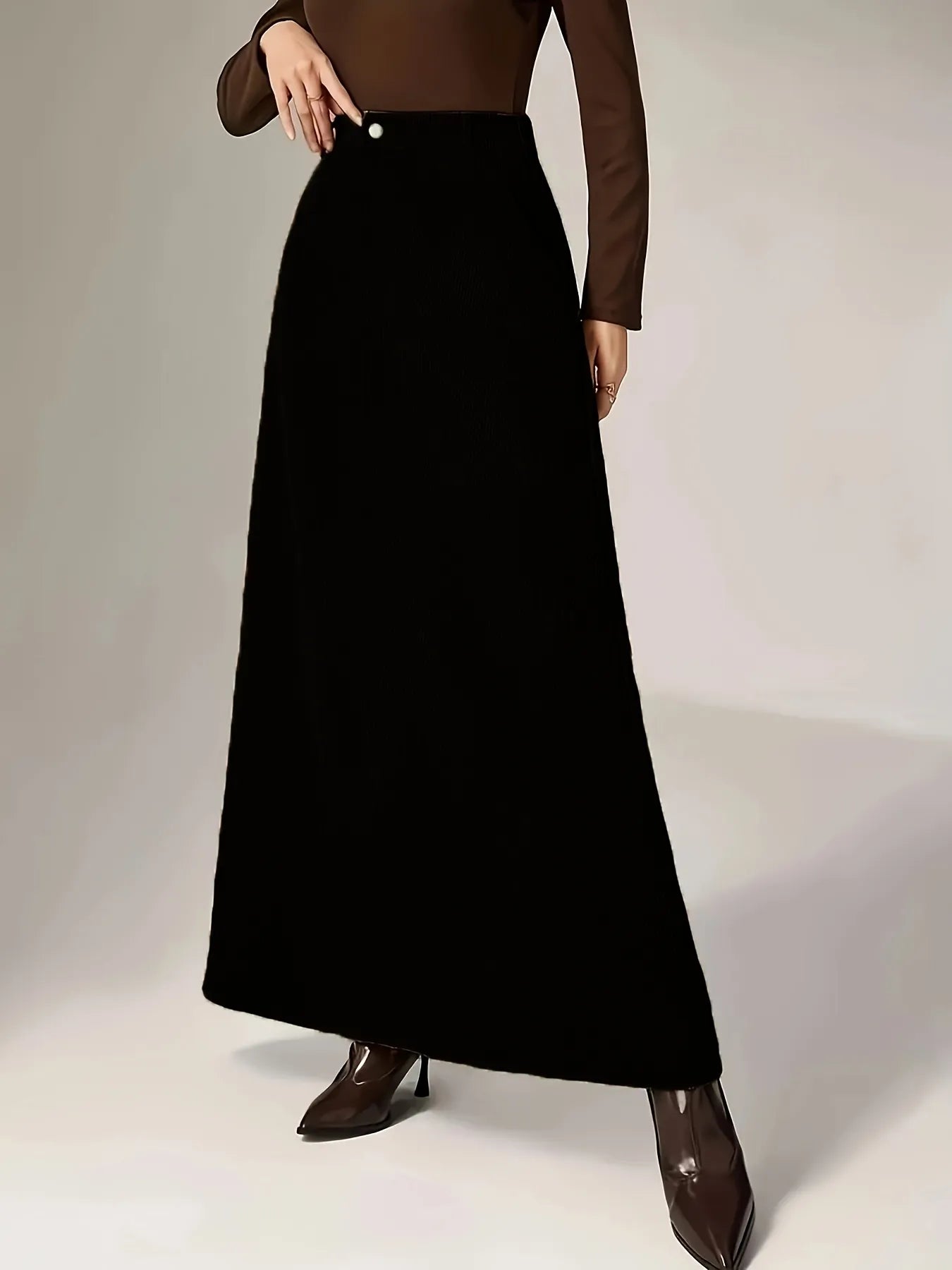 Corduroy Maxi Skirt
