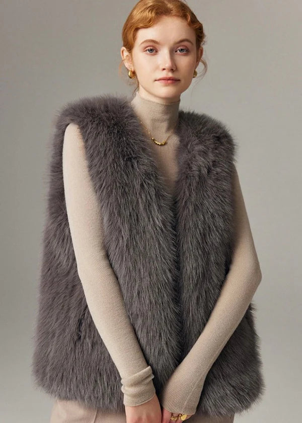 Faux Fur Sleeveless Gilet