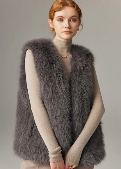 Faux Fur Sleeveless Gilet