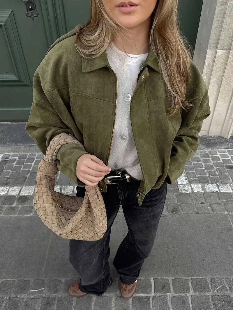 Heritage Suede Effect Jacket