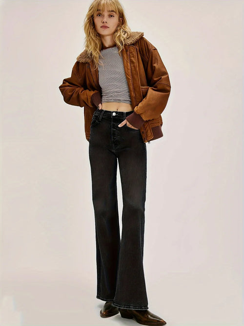 High-Rise Flared Jeans