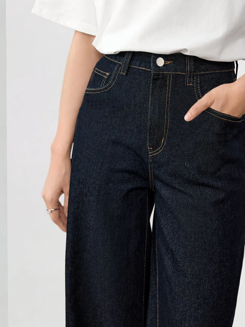 High-Rise Wide-Leg Jeans