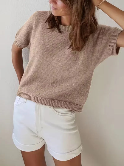 Knit Short Sleeve Top