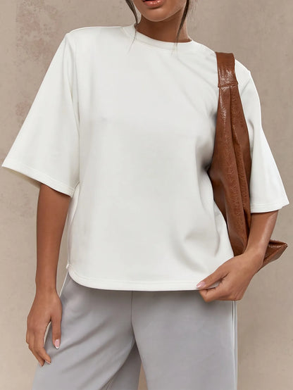 Oversized Knit T-Shirt