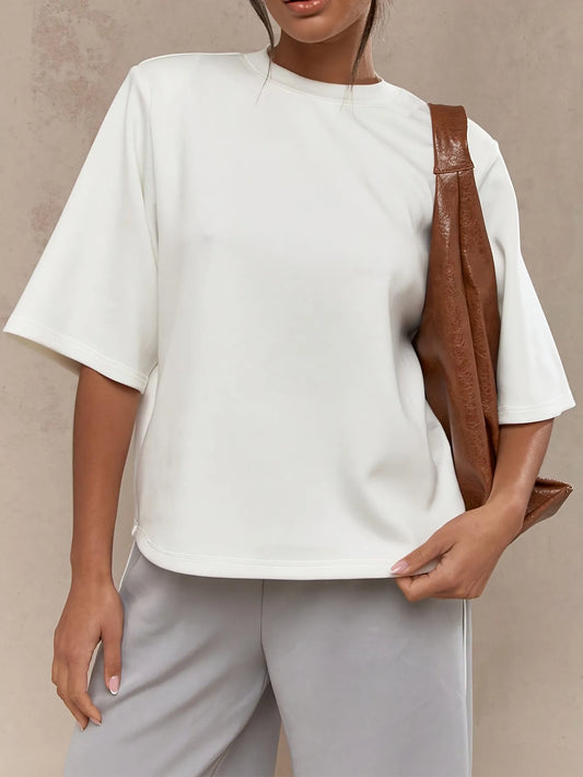 Oversized Knit T-Shirt
