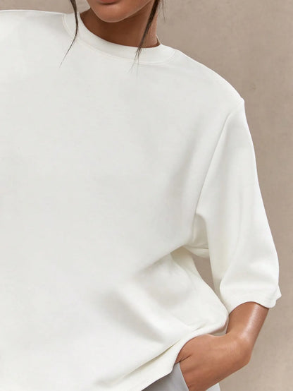 Oversized Knit T-Shirt