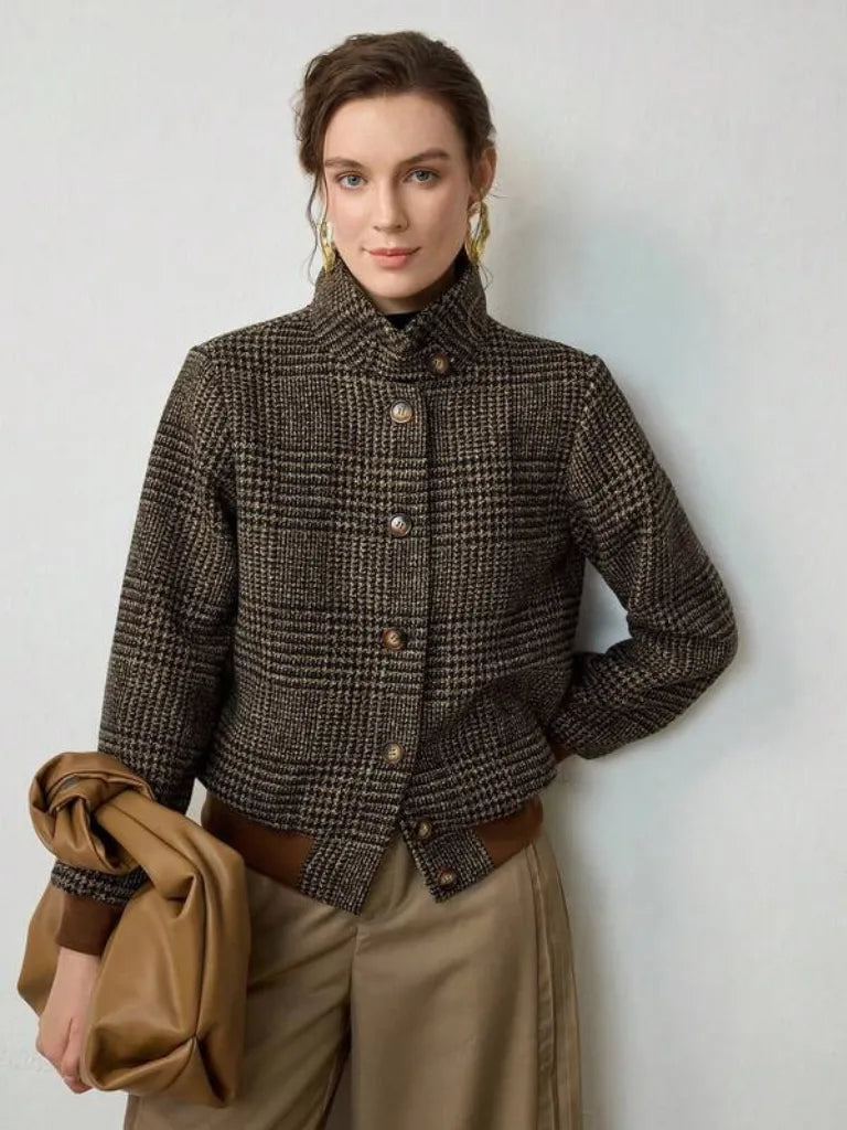Plaid Tweed Women’s Blazers