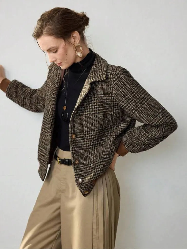 Plaid Tweed Women’s Blazers