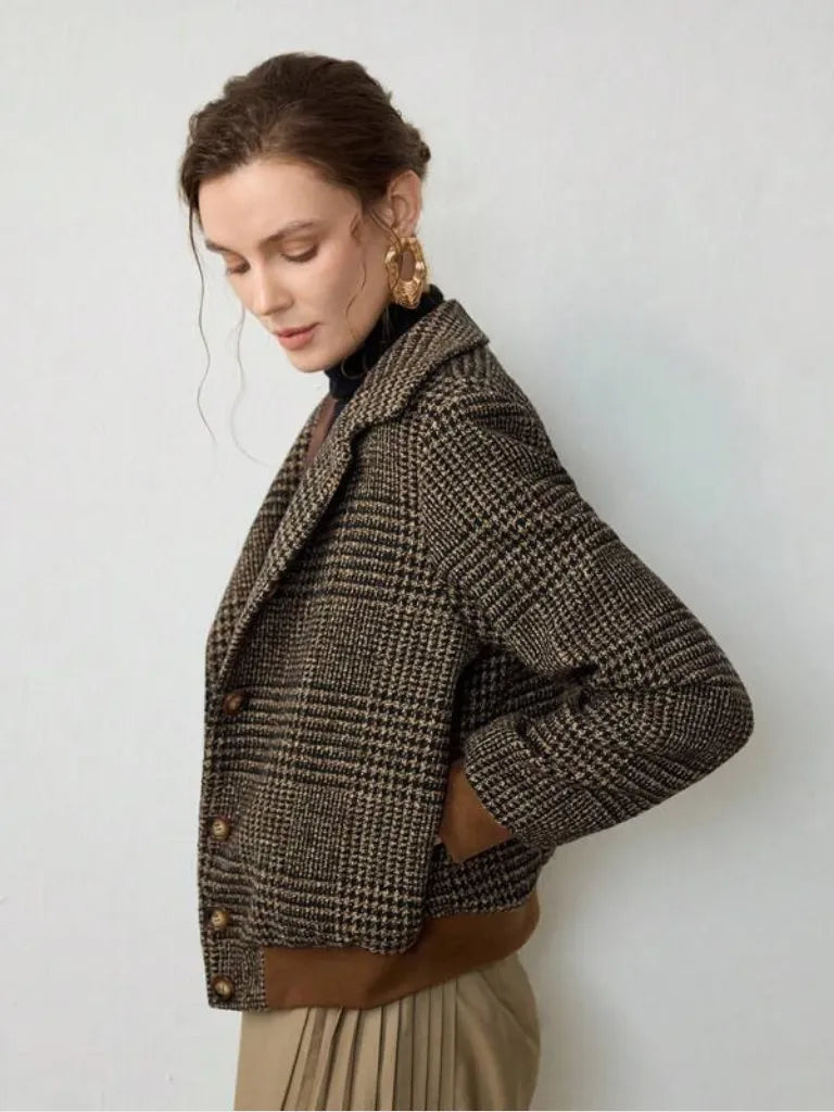 Plaid Tweed Women’s Blazers