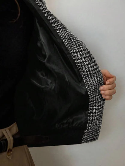 Plaid Tweed Women’s Blazers