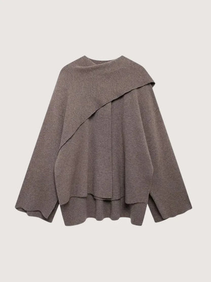 Gray poncho on a light gray background