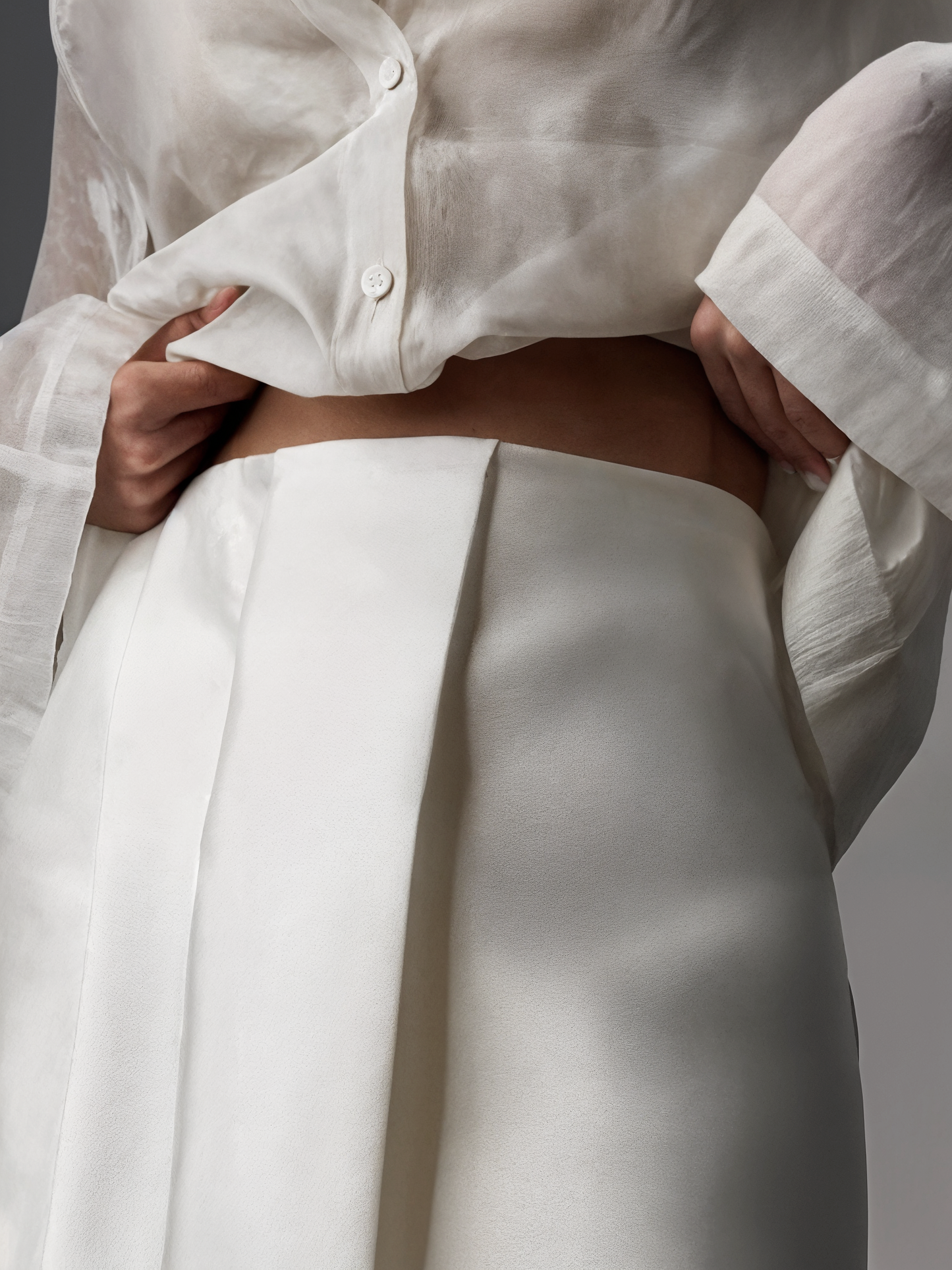 Silk-Blend Chiffon Blouse