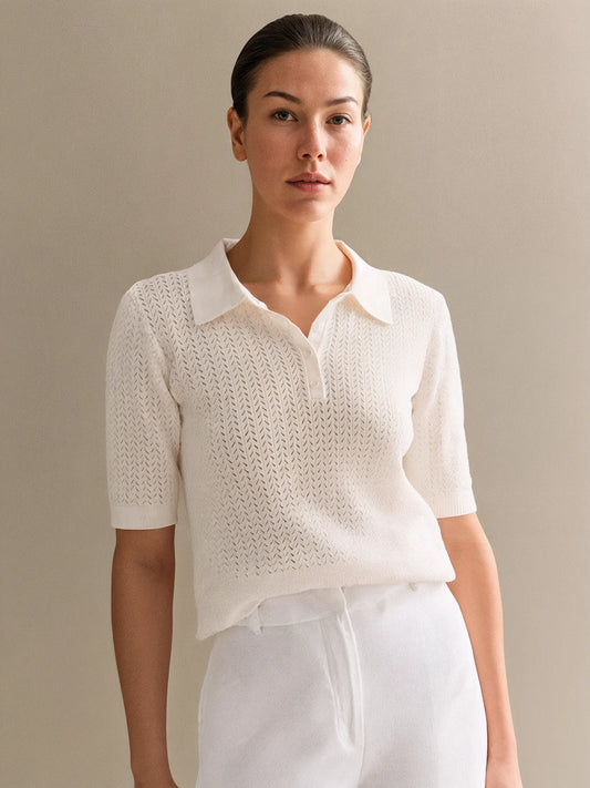 Soft-Knit Polo T-Shirt