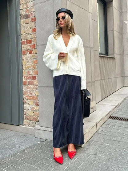 Soft Knit V-Neck Cardigan
