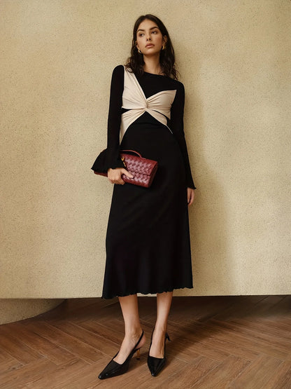 Stretch Knit Butterfly Dress