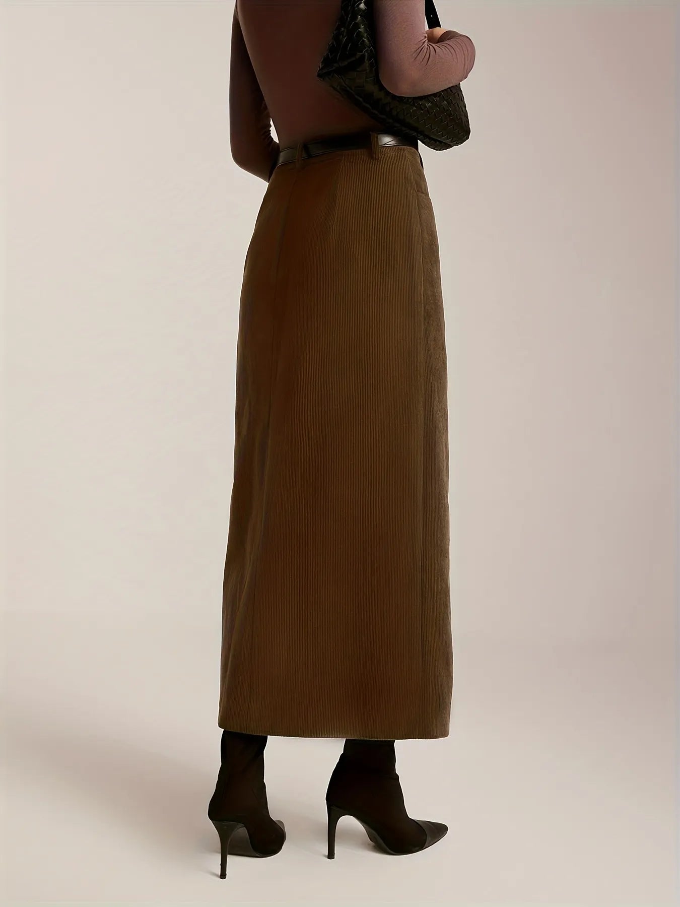 Tailored H-Line Maxi Skirt