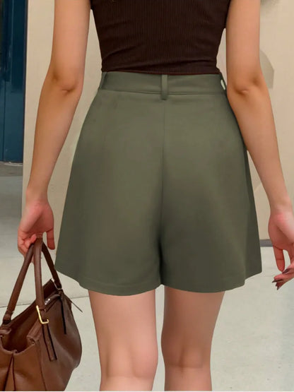 Tailored High Waist Wide Leg Shorts