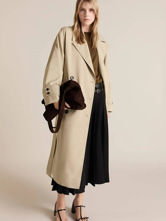 Tailored Longline Trench Coat