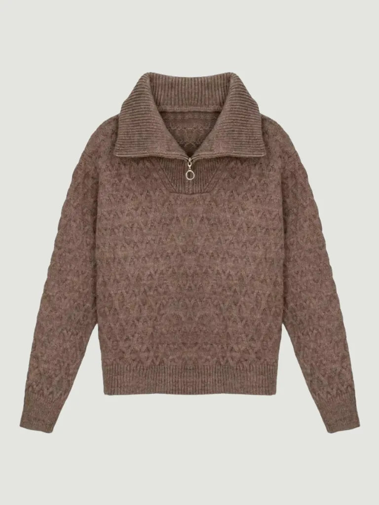 Thick Knit Half-Zip Sweater