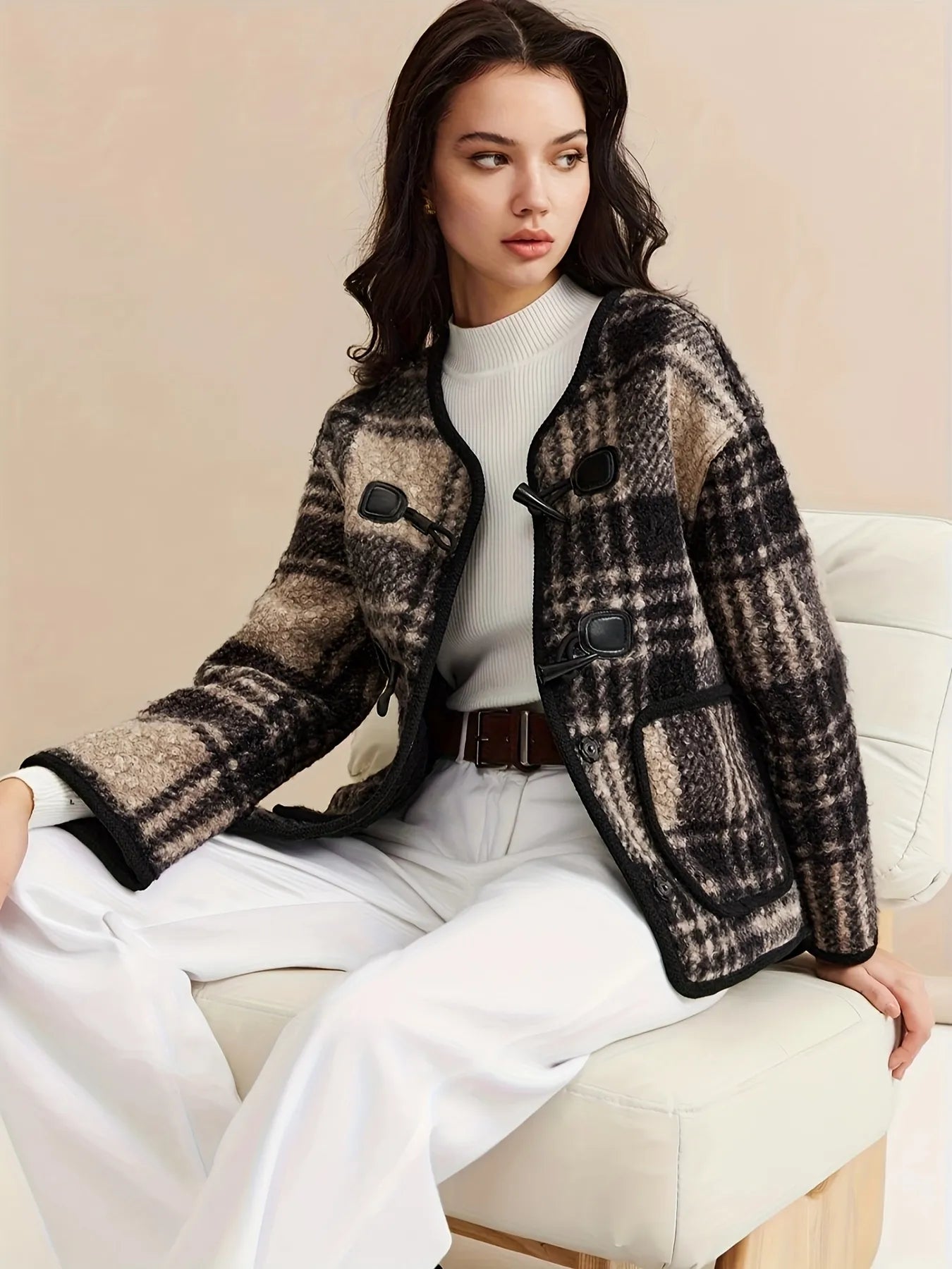 Tweed H-Shape Jacket