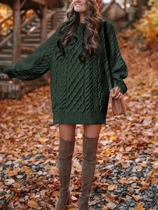 [BUY 1 GET 2] Twist-Knit Hooded Sweater