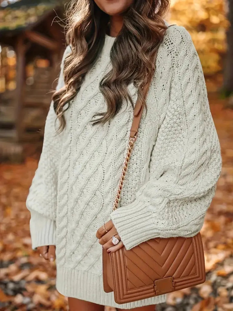 [BUY 1 GET 2] Twist-Knit Hooded Sweater