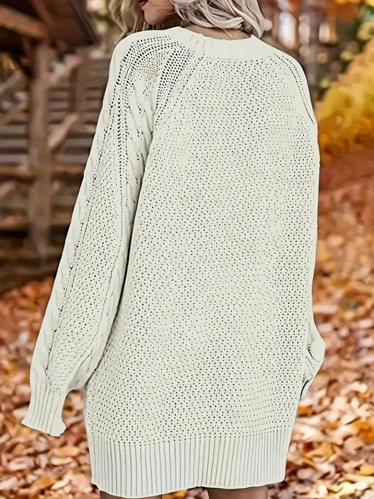 [BUY 1 GET 2] Twist-Knit Hooded Sweater