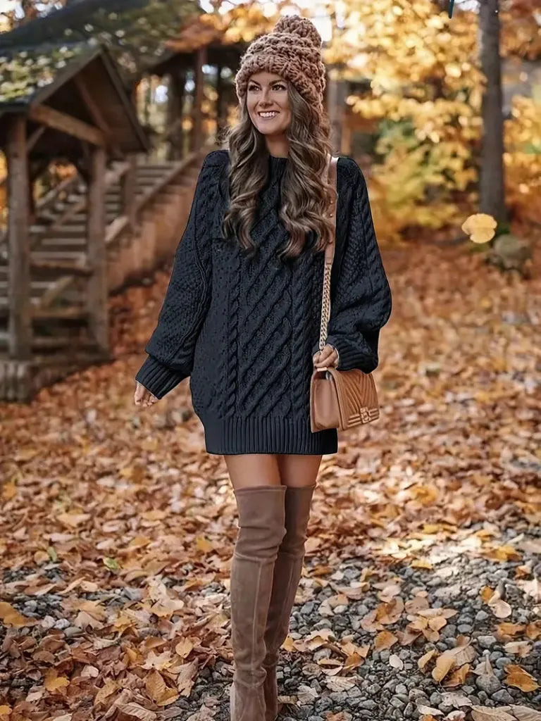 [BUY 1 GET 2] Twist-Knit Hooded Sweater