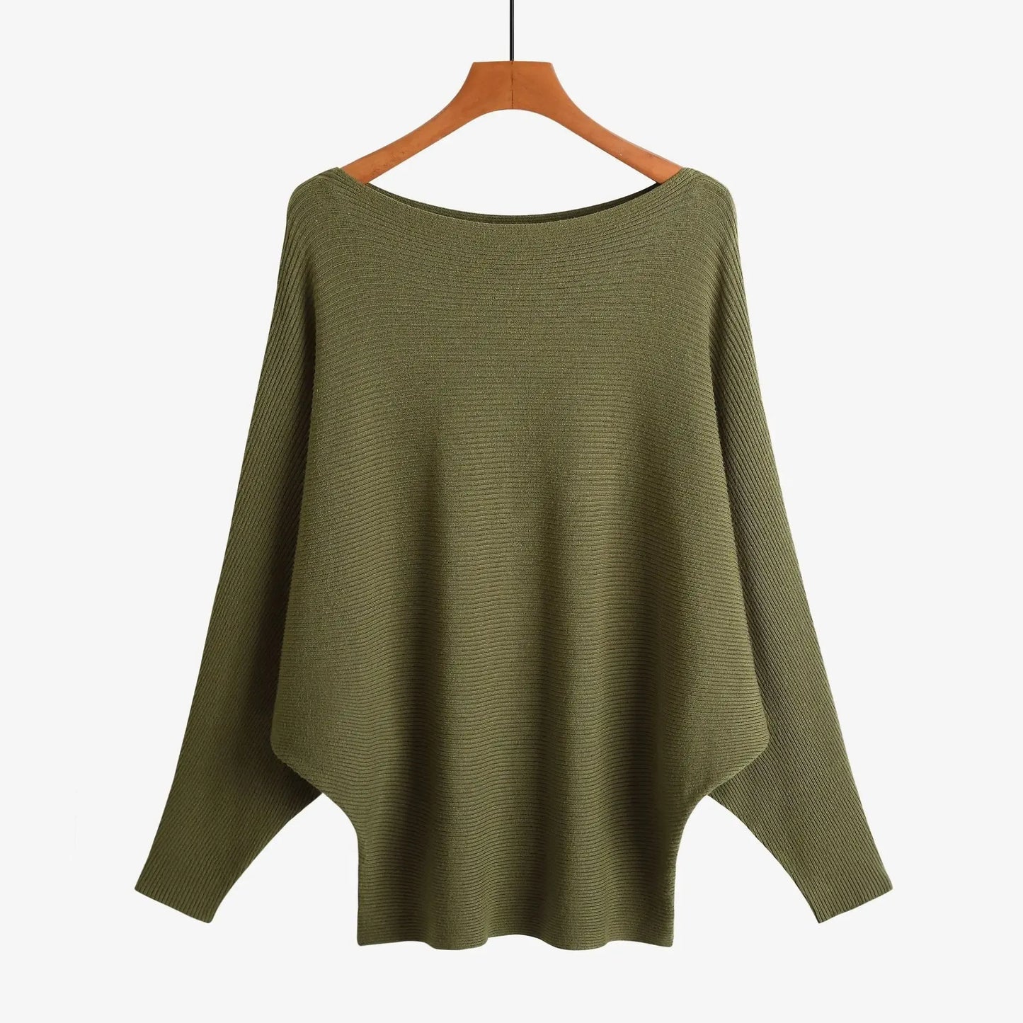 Women’s Wide Neck Relaxed Knit Jumper