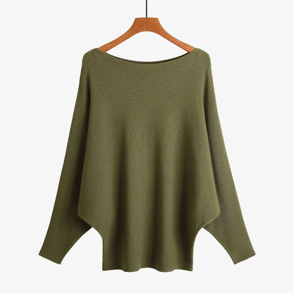 Women’s Wide Neck Relaxed Knit Jumper