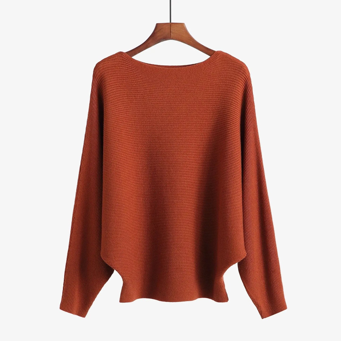 Women’s Wide Neck Relaxed Knit Jumper
