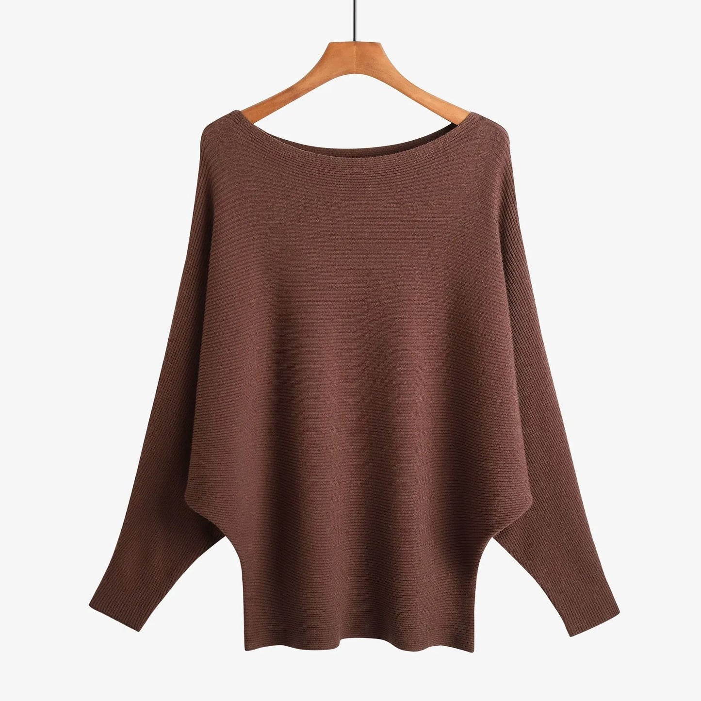 Women’s Wide Neck Relaxed Knit Jumper
