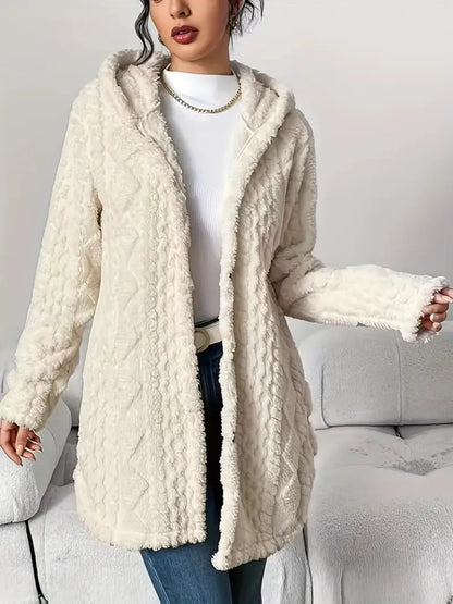 Wool-Blend Textured Buttoned Cardigan
