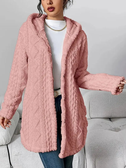 Wool-Blend Textured Buttoned Cardigan